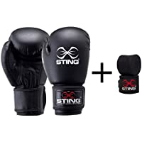 Sting - Set de guantes de boxeo Armalite + vendas de 4 metros